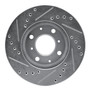DFC Brake Rotor - Drilled and Slotted - Silver 631-59012R