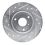 DFC Brake Rotor - Drilled and Slotted - Silver 631-63090R