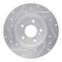 DFC Brake Rotor - Drilled and Slotted - Silver 631-63032R