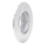 DFC Brake Rotor - Drilled and Slotted - Silver 631-63032R