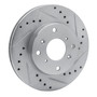 DFC Brake Rotor - Drilled and Slotted - Silver 631-59023R