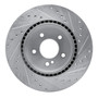 DFC Brake Rotor - Drilled and Slotted - Silver 631-63040L
