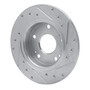 DFC Brake Rotor - Drilled and Slotted - Silver 631-59059L