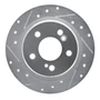 DFC Brake Rotor - Drilled and Slotted - Silver 631-63018L