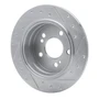 DFC Brake Rotor - Drilled and Slotted - Silver 631-63018L