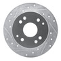 DFC Brake Rotor - Drilled and Slotted - Silver 631-59025L