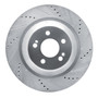 DFC Brake Rotor - Drilled and Slotted - Silver 631-63113R
