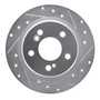 DFC Brake Rotor - Drilled and Slotted - Silver 631-63018R