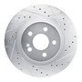 DFC Brake Rotor - Drilled and Slotted - Silver 631-63183R