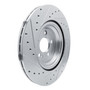 DFC Brake Rotor - Drilled and Slotted - Silver 631-63183R