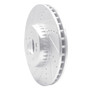 DFC Brake Rotor - Drilled and Slotted - Silver 631-63117L