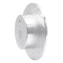DFC Brake Rotor - Drilled and Slotted - Silver 631-65010L