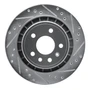 DFC Brake Rotor - Drilled and Slotted - Silver 631-65014R