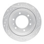DFC Brake Rotor - Drilled and Slotted - Silver 631-67083L