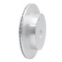 DFC Brake Rotor - Drilled and Slotted - Silver 631-67093R