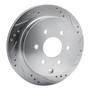 DFC Brake Rotor - Drilled and Slotted - Silver 631-67094R