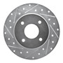 DFC Brake Rotor - Drilled and Slotted - Silver 631-67053L
