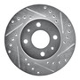 DFC Brake Rotor - Drilled and Slotted - Silver 631-67037R