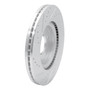 DFC Brake Rotor - Drilled and Slotted - Silver 631-67100R