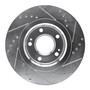 DFC Brake Rotor - Drilled and Slotted - Silver 631-72044L