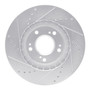 DFC Brake Rotor - Drilled and Slotted - Silver 631-72059R