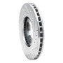 DFC Brake Rotor - Drilled and Slotted - Silver 631-67079L