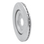DFC Brake Rotor - Drilled and Slotted - Silver 631-73079L