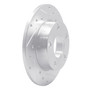 DFC Brake Rotor - Drilled and Slotted - Silver 631-73009R