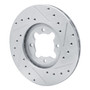 DFC Brake Rotor - Drilled and Slotted - Silver 631-76013L