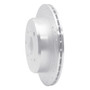 DFC Brake Rotor - Drilled and Slotted - Silver 631-76014L