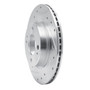 DFC Brake Rotor - Drilled and Slotted - Silver 631-72069L