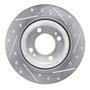 DFC Brake Rotor - Drilled and Slotted - Silver 631-72069L