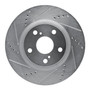 DFC Brake Rotor - Drilled and Slotted - Silver 631-72071L