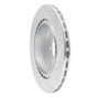 DFC Brake Rotor - Drilled and Slotted - Silver 631-72042L