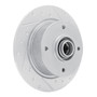 DFC Brake Rotor - Drilled and Slotted - Silver 631-74003R