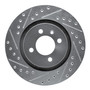DFC Brake Rotor - Drilled and Slotted - Silver 631-74008L