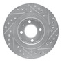 DFC Brake Rotor - Drilled and Slotted - Silver 631-74008L