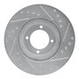 DFC Brake Rotor - Drilled and Slotted - Silver 631-76030L