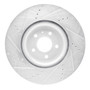DFC Brake Rotor - Drilled and Slotted - Silver 631-73067R