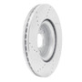 DFC Brake Rotor - Drilled and Slotted - Silver 631-73067R