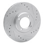 DFC Brake Rotor - Drilled and Slotted - Silver 631-76030R