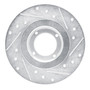 DFC Brake Rotor - Drilled and Slotted - Silver 631-76004L