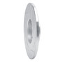 DFC Brake Rotor - Drilled and Slotted - Silver 631-76004L