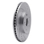 DFC Brake Rotor - Drilled and Slotted - Silver 631-76075R