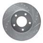 DFC Brake Rotor - Drilled and Slotted - Silver 631-80027R
