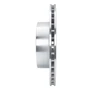 DFC Brake Rotor - Drilled and Slotted - Silver 631-76123L