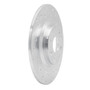 DFC Brake Rotor - Drilled and Slotted - Silver 631-80037R