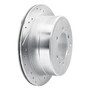 DFC Brake Rotor - Drilled and Slotted - Silver 631-76117R