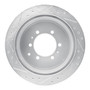 DFC Brake Rotor - Drilled and Slotted - Silver 631-76117R