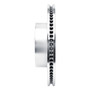 DFC Brake Rotor - Drilled and Slotted - Silver 631-76162L